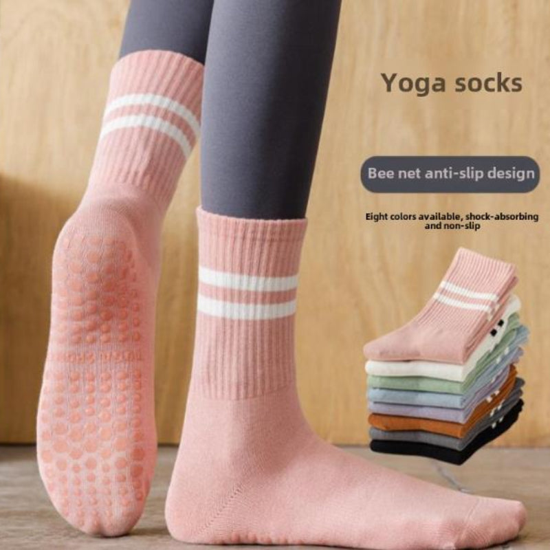 Non Slip Pilates Socks With Grips For Women Breathable Yoga  Barre Socks For Secure Movement 1