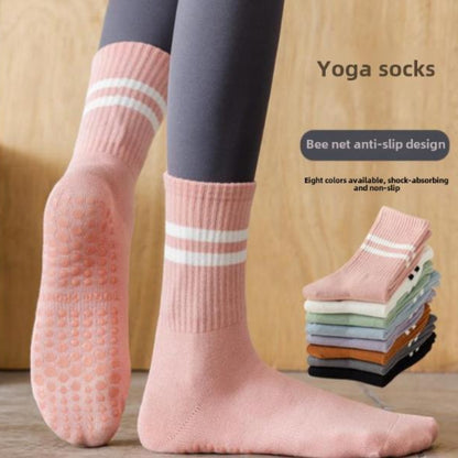 Non Slip Pilates Socks With Grips For Women Breathable Yoga  Barre Socks For Secure Movement 1
