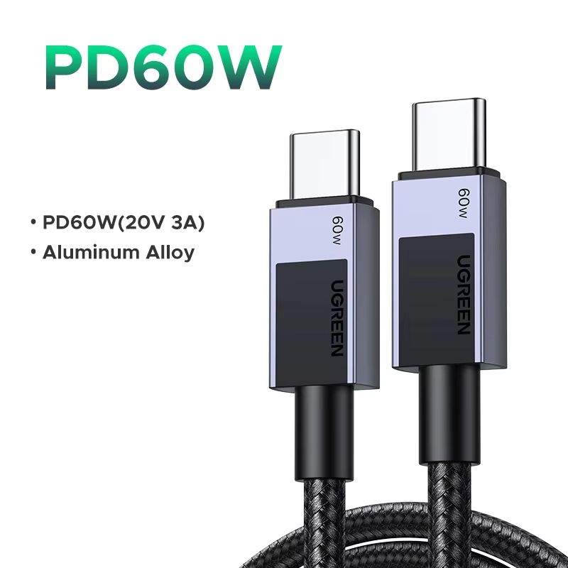 UGREEN USBC PD60W Fast Charging Cable  HighSpeed Data  Power Delivery Cord For IPhone 171615 Samsun 8