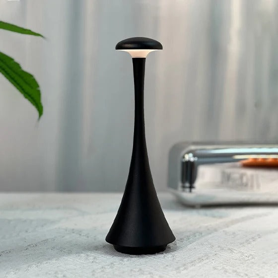 Rechargeable Mushroom Table Lamp, Wireless Touch Control, USB C Desk Lamp, Creative Atmosphere Light