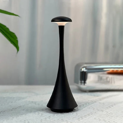 Rechargeable Mushroom Table Lamp, Wireless Touch Control, USB C Desk Lamp, Creative Atmosphere Light