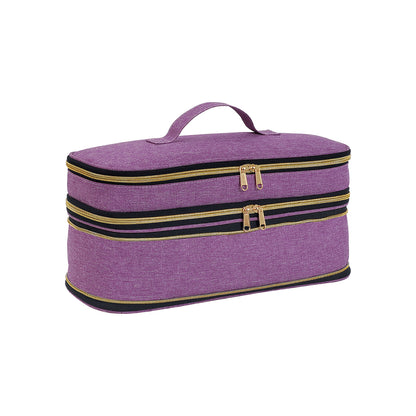 Slim Expandable Handheld Hair Dryer Storage Bag Portable Double Layer Travel Storage Bag 5