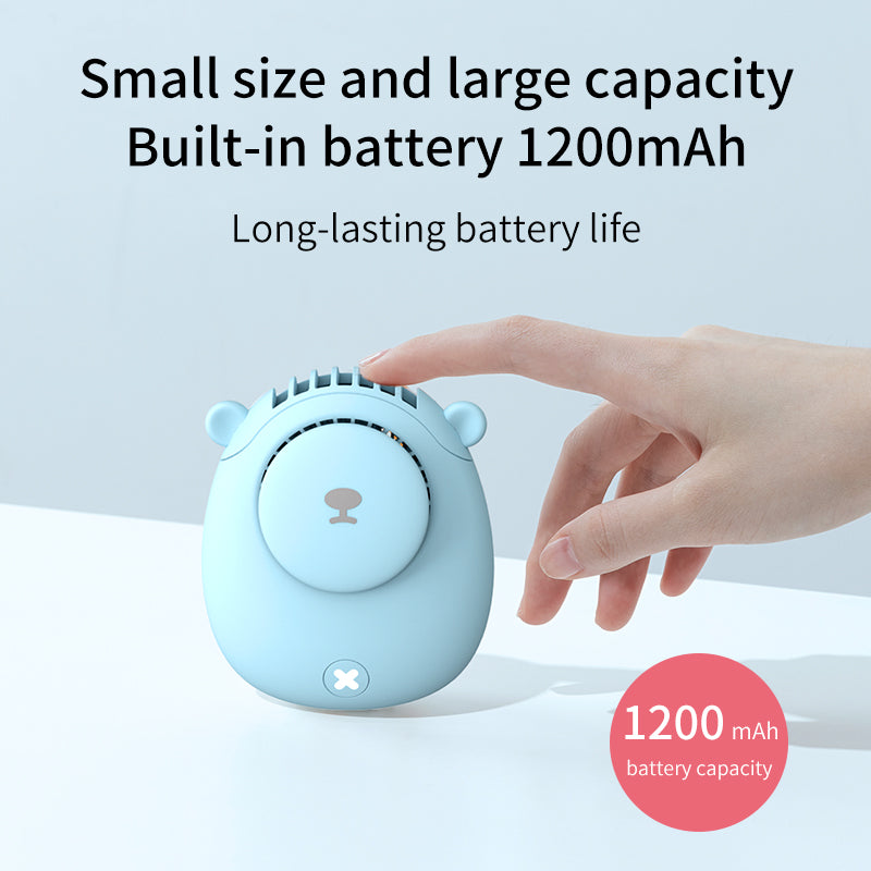 Rechargeable Handheld Fan, Portable Personal Fan with 3 Speeds, Quiet Small Fan for Travel, Camping, and Home Office