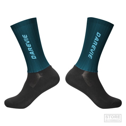 High-Performance Aero Cycling Socks, Breathable Anti-Slip Sports Socks for Men with Moisture Control Design