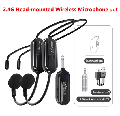 ClearVoice 24G Wireless Headset Microphone Kit For Teaching Stage And Fitness 5