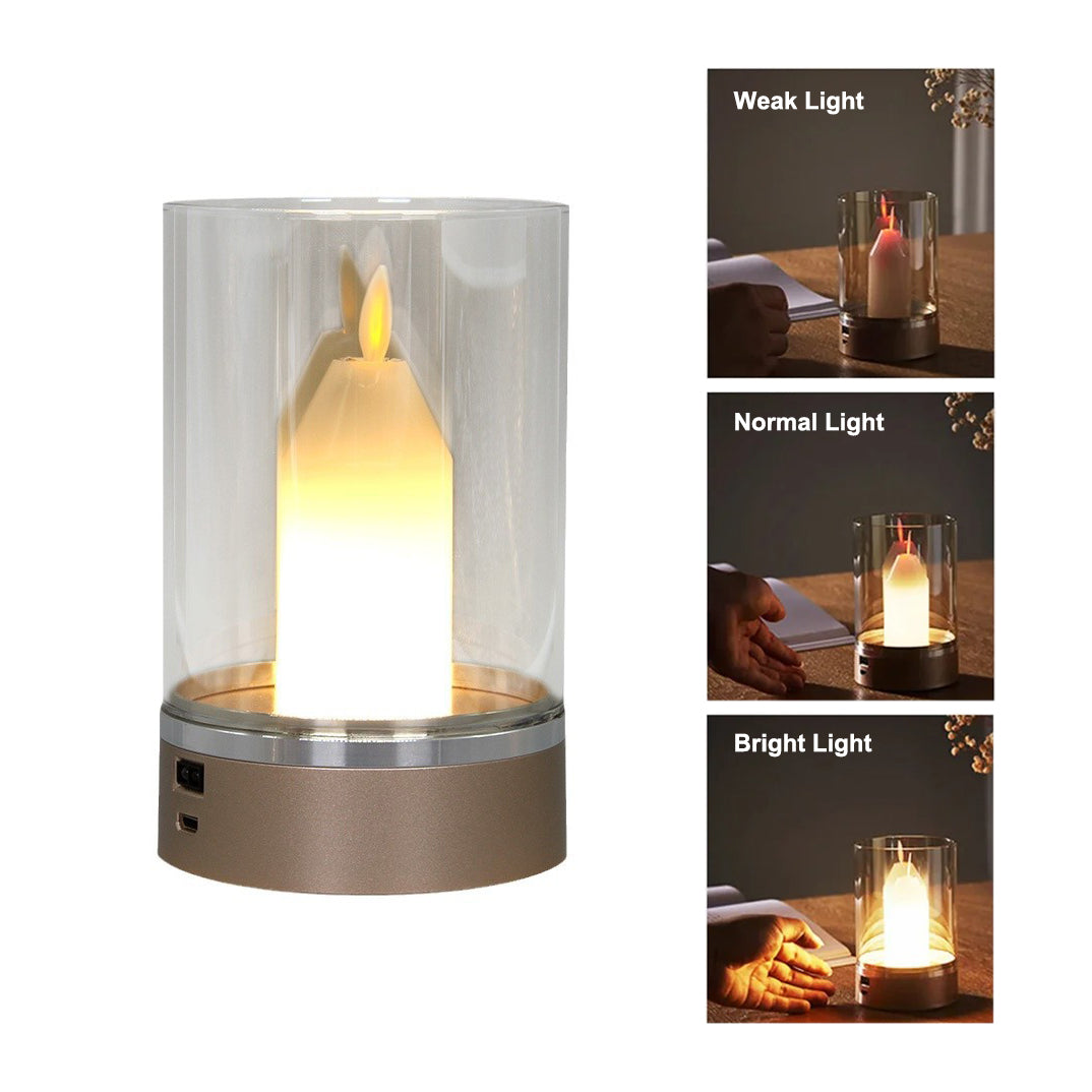 Motion Sensor Night Light, with Warm Candlelight Atmosphere, USB Charging, Manual Scanning, Automatic Switch, Home Decor
