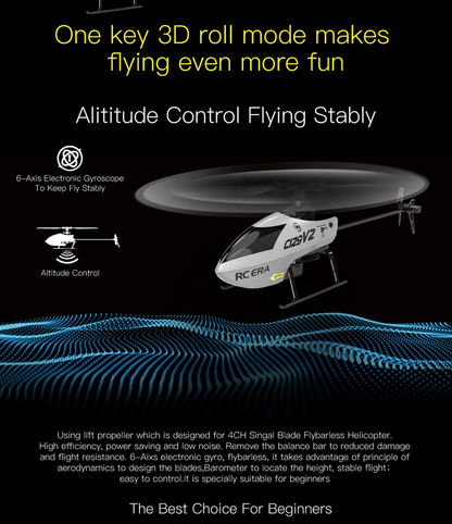 SkySurge C129V2 RC Helicopter With 6 Axis Gyroscope And 3D Flip Control 2