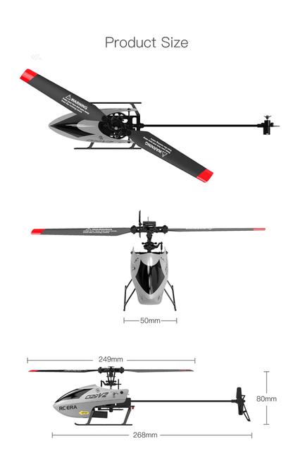 SkySurge C129V2 RC Helicopter With 6 Axis Gyroscope And 3D Flip Control 4