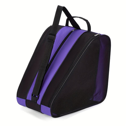 ThreeLayer Large Capacity Skate Storage Bag Handheld Thickened Skate Bag Adjustable Shoulder Strap  7