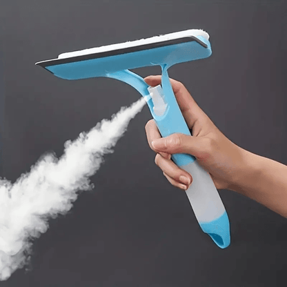 ClearView 3 in 1 Glass Cleaning Tool with Spray Bottle and Scraper
