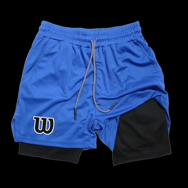 FlexMotion 2 In 1 Mens Double Layer Running Shorts With Inner Compression Liner 6
