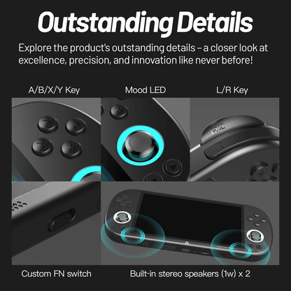 Trimui Smart Pro Handheld Game Console With 496 Inch IPS Screen And RGB Lighting 2