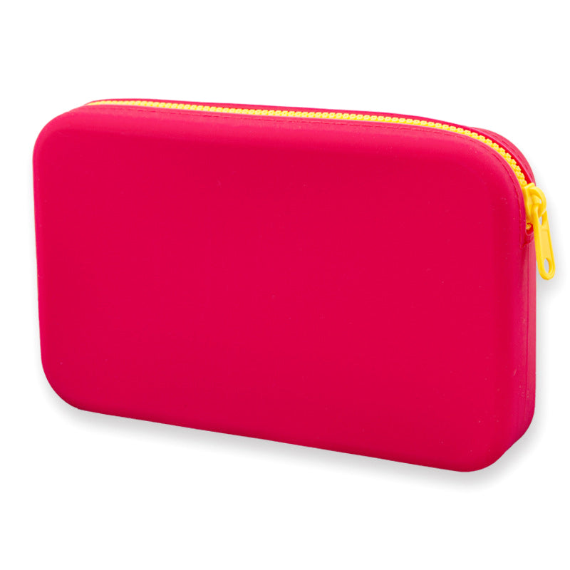 Portable Cosmetic Waterproof Organizer Square Silicone Cosmetic Travel Makeup Brush Holder Storage  6