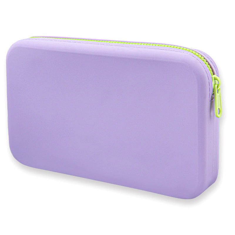 Portable Cosmetic Waterproof Organizer Square Silicone Cosmetic Travel Makeup Brush Holder Storage  7