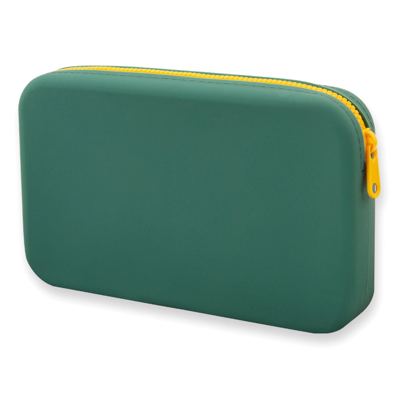 Portable Cosmetic Waterproof Organizer Square Silicone Cosmetic Travel Makeup Brush Holder Storage  8