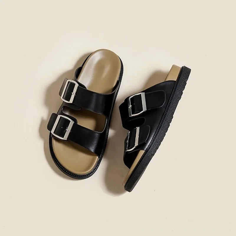 Summer Cork Sandals Classic Open Toe Flat Slippers With Soft Thick Sole For Beach  Casual Wear 6