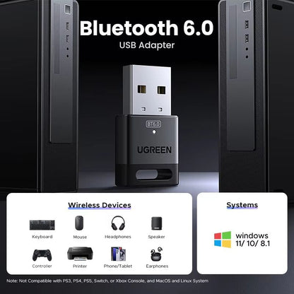 USB Bluetooth 60 Adapter Dongle For PC And Laptop  HighSpeed Wireless Receiver  Transmitter For Win 2