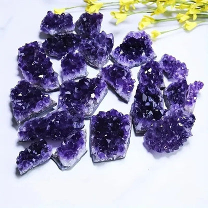 Natural Amethyst Healing Crystal Set 4