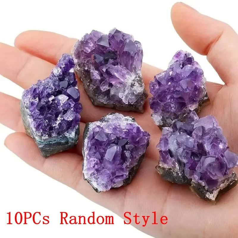 Natural Amethyst Healing Crystal Set 8