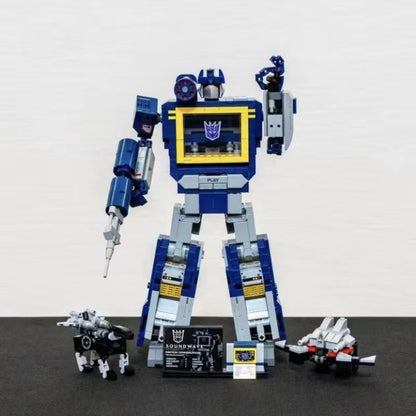 MINISO FIT 10358 Robot Soundwave Building Blocks  Creative Assembly Model Toy For Kids  Collectors 1