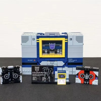 MINISO FIT 10358 Robot Soundwave Building Blocks  Creative Assembly Model Toy For Kids  Collectors 2