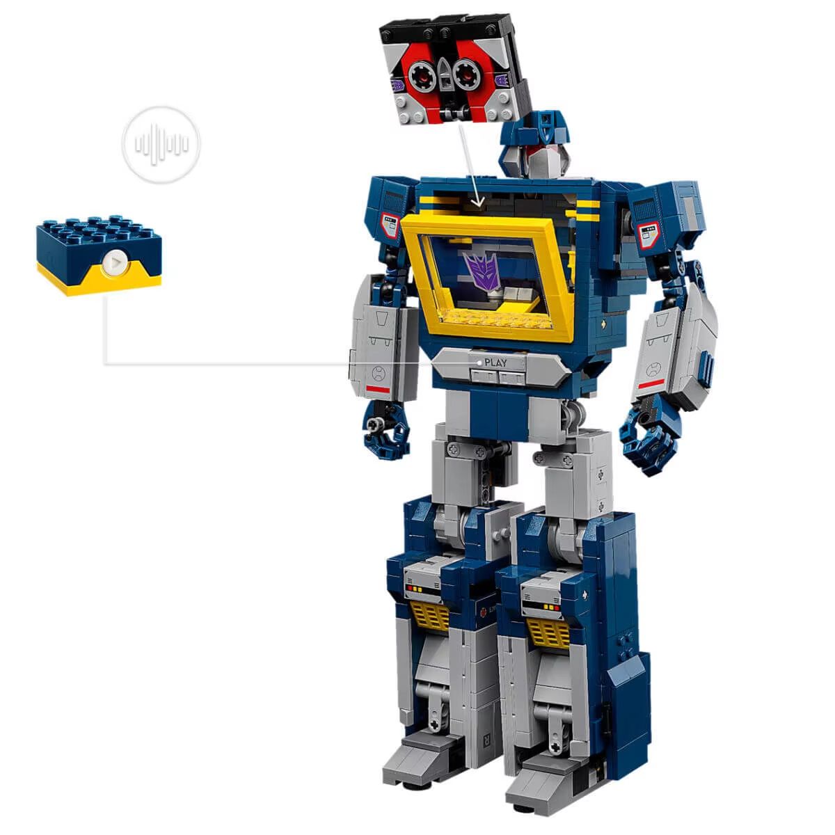MINISO FIT 10358 Robot Soundwave Building Blocks  Creative Assembly Model Toy For Kids  Collectors 5