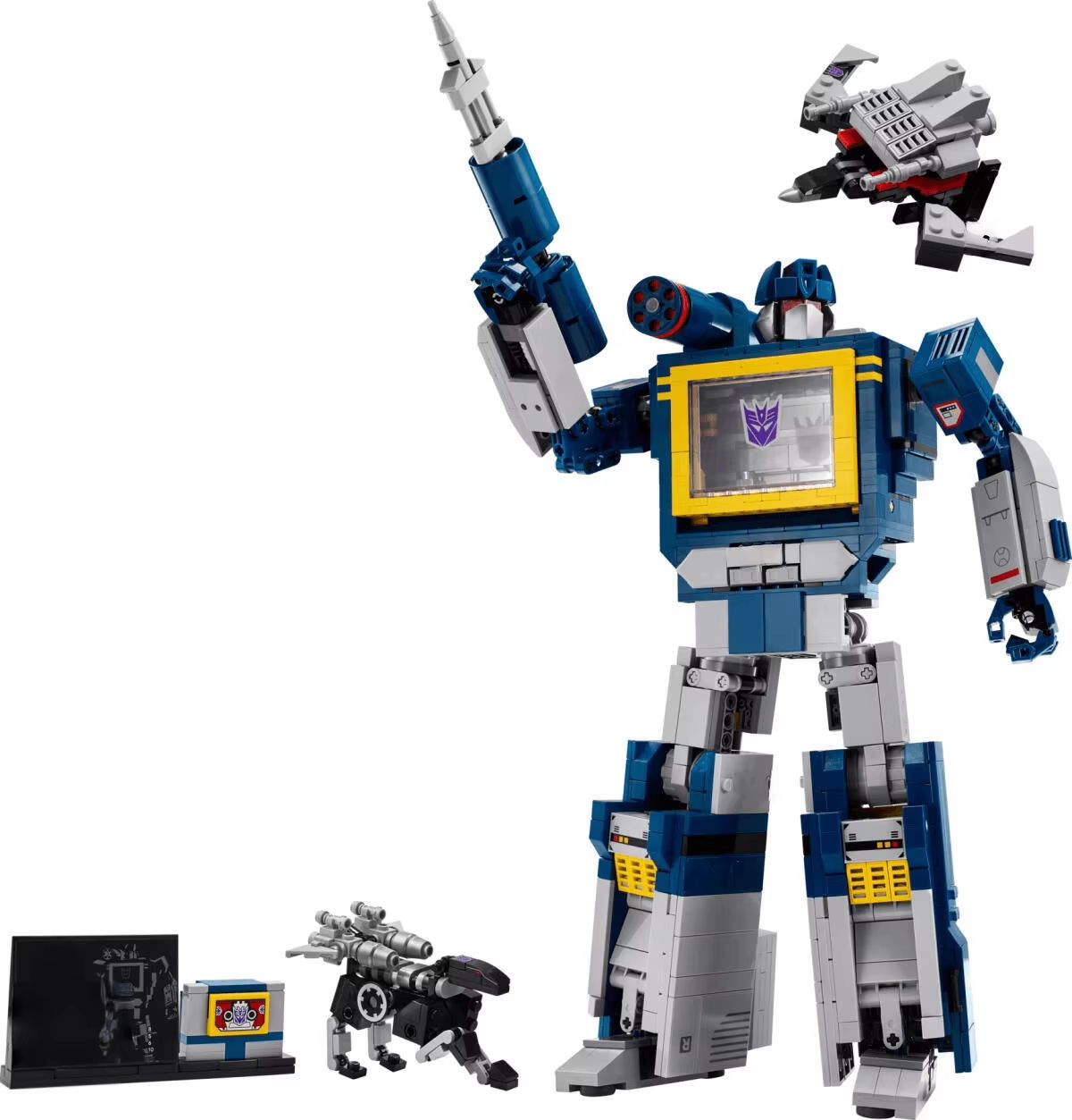 MINISO FIT 10358 Robot Soundwave Building Blocks  Creative Assembly Model Toy For Kids  Collectors 6