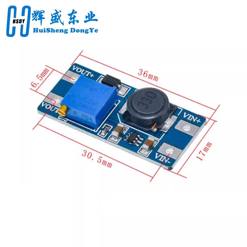 MT3608 DCDC Boost Converter Module  Adjustable StepUp Power Supply 2A 2V24V To 5V9V12V28V For Ardui 1
