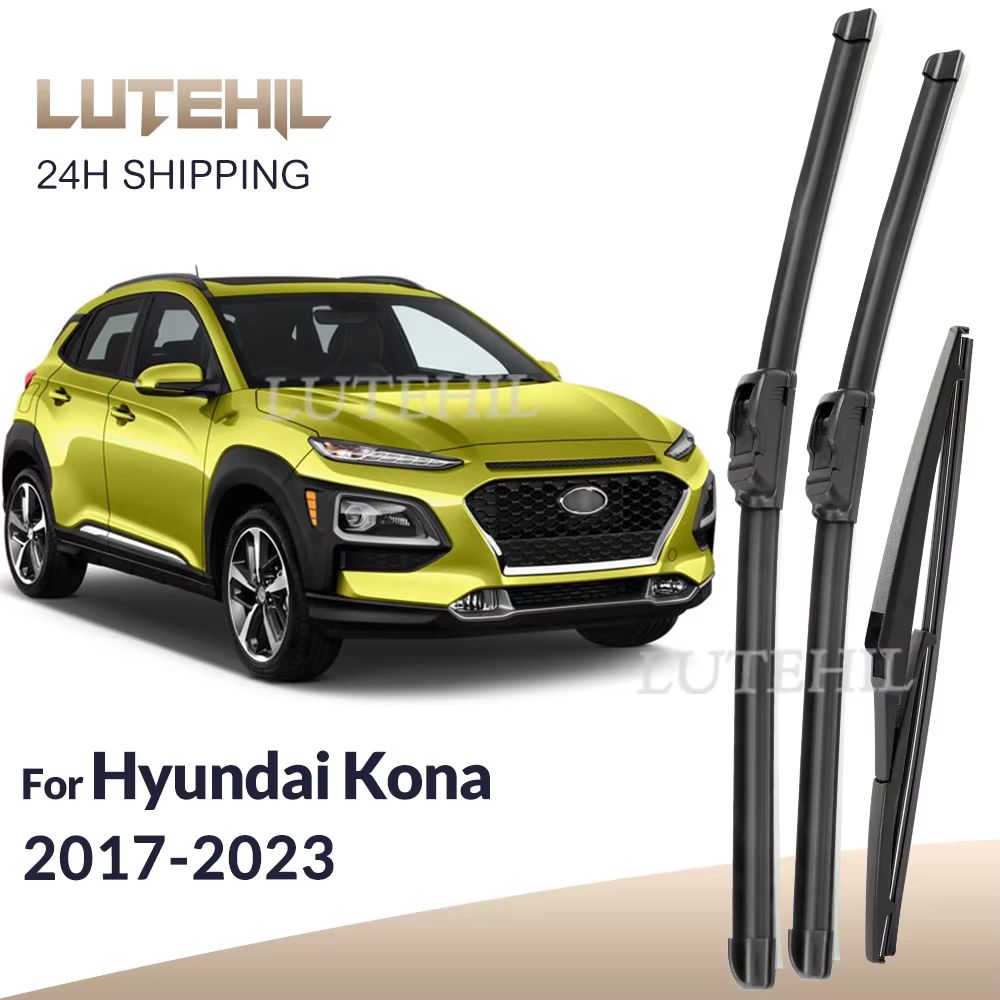 Premium Front  Rear Wiper Blades For Hyundai Kona 20172023  Windshield  Window Protection 1
