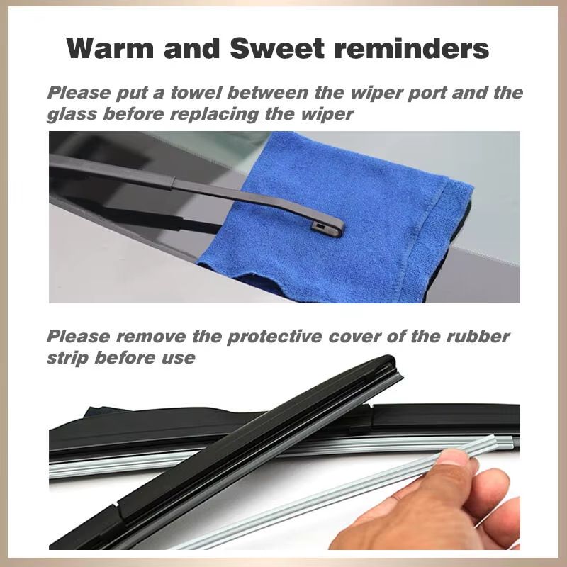 Premium Front  Rear Wiper Blades For Hyundai Kona 20172023  Windshield  Window Protection 5