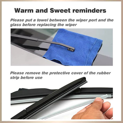 Premium Front  Rear Wiper Blades For Hyundai Kona 20172023  Windshield  Window Protection 5