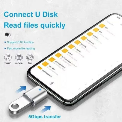 USBC To USBA OTG Adapter  Fast Data Transfer  Universal Connectivity 1