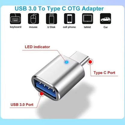 USBC To USBA OTG Adapter  Fast Data Transfer  Universal Connectivity 2