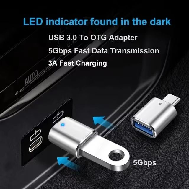 USBC To USBA OTG Adapter  Fast Data Transfer  Universal Connectivity 4