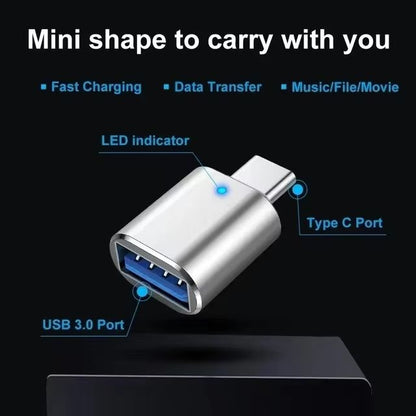 USBC To USBA OTG Adapter  Fast Data Transfer  Universal Connectivity 5