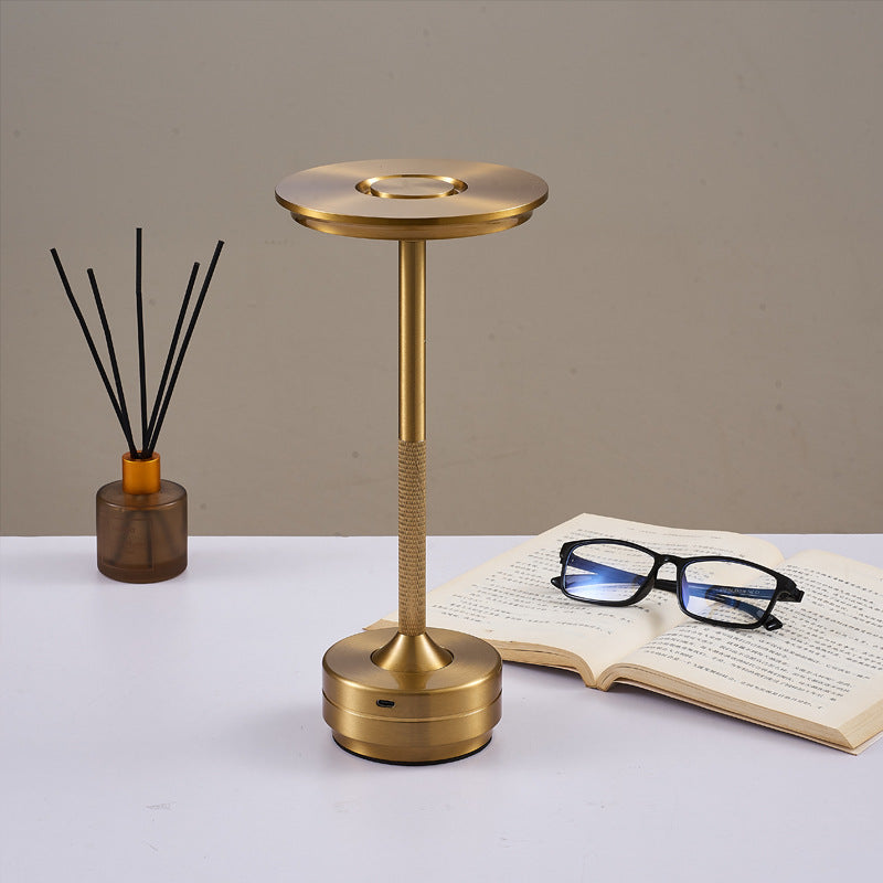 Rechargeable Table Lamp, LED Touch Sensor Night Light, Wireless Desktop Lamp for Bedroom, Hotel, Bar Decor