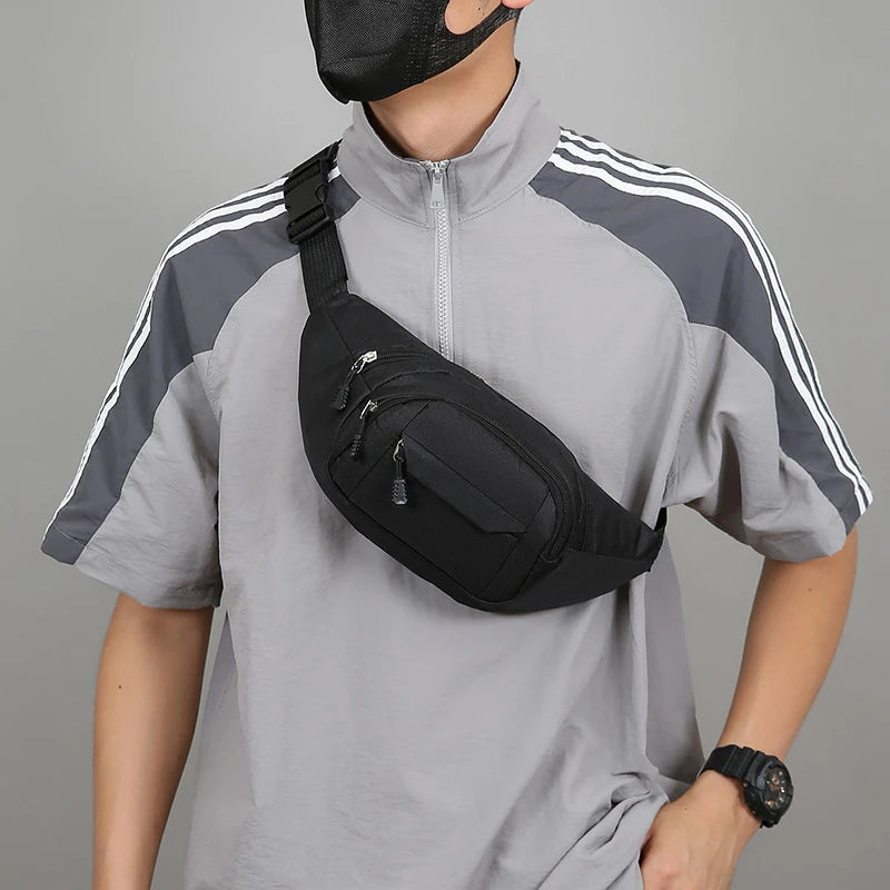Large Capacity Water Resistant Unisex Mobile Waist Bag, Durable Construction Belt Bag, Multifunctional Work Bag for Men