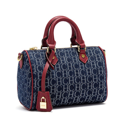 Pillow Bag, Women's Shoulder Bag, Casual Party Handbag, New Cowboy Splicing Style