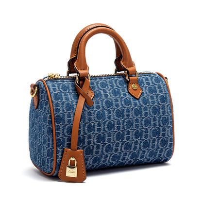 Pillow Bag Womens Shoulder Bag Casual Party Handbag New Cowboy Splicing Style 1