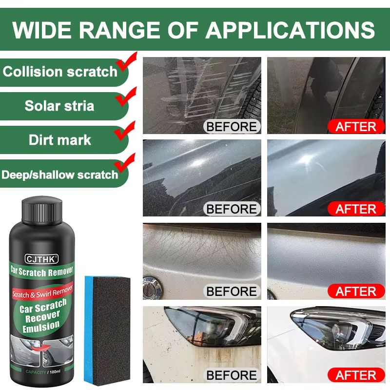 Car Scratch Remover Kit  Auto Paint Repair  Polishing Compound 3
