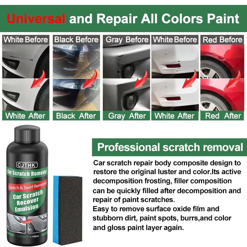 Car Scratch Remover Kit  Auto Paint Repair  Polishing Compound 5