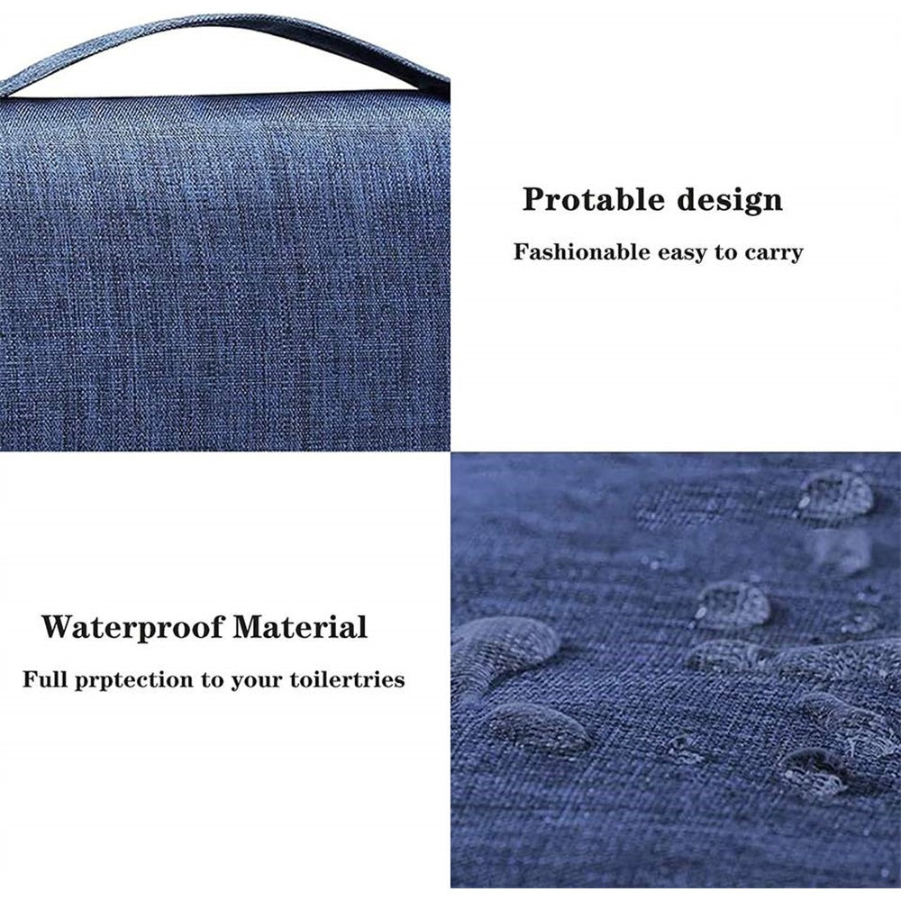 Travel Makeup Case Large Capacity Toiletry Washbag Waterproof Cosmetic Bag With Hanging Hook For Me 5