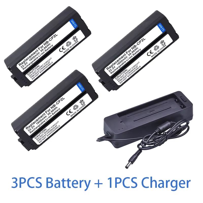 NBCP2LH Rechargeable Battery  Charger Kit For Canon SELPHY  1800mAh Power Pack 12