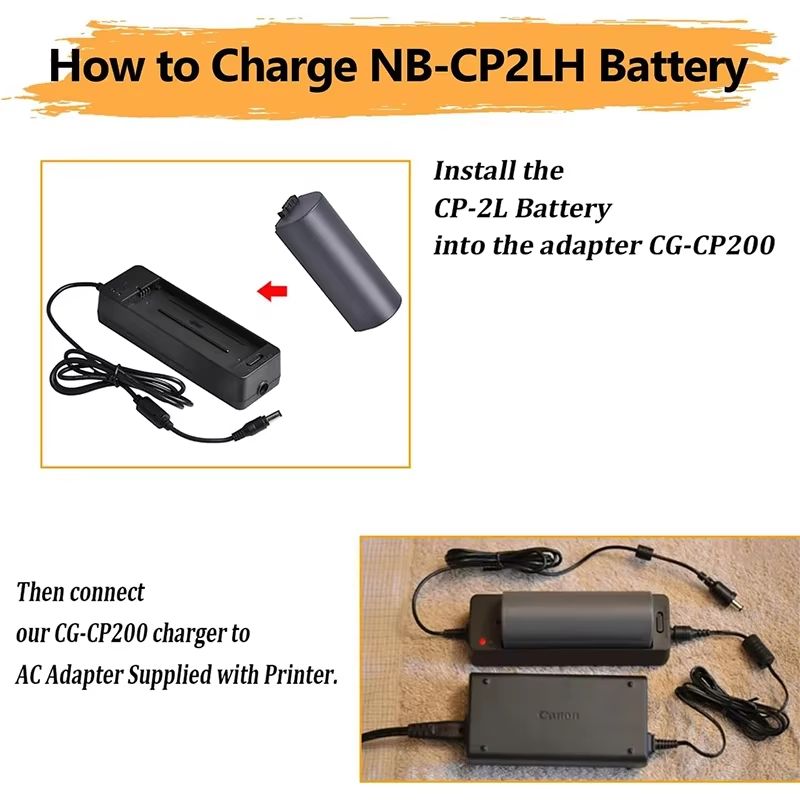NBCP2LH Rechargeable Battery  Charger Kit For Canon SELPHY  1800mAh Power Pack 4