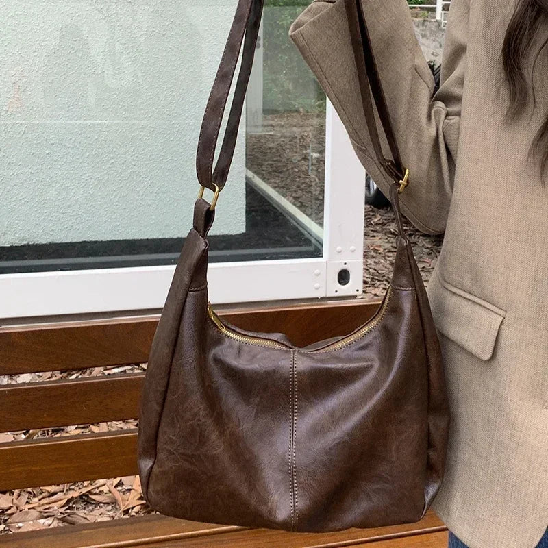 Cowhide Women Shoulder Bag, Fashion Luxury Ladies Messenger Bags, High Quality Female Tote Bag, Women Handbag