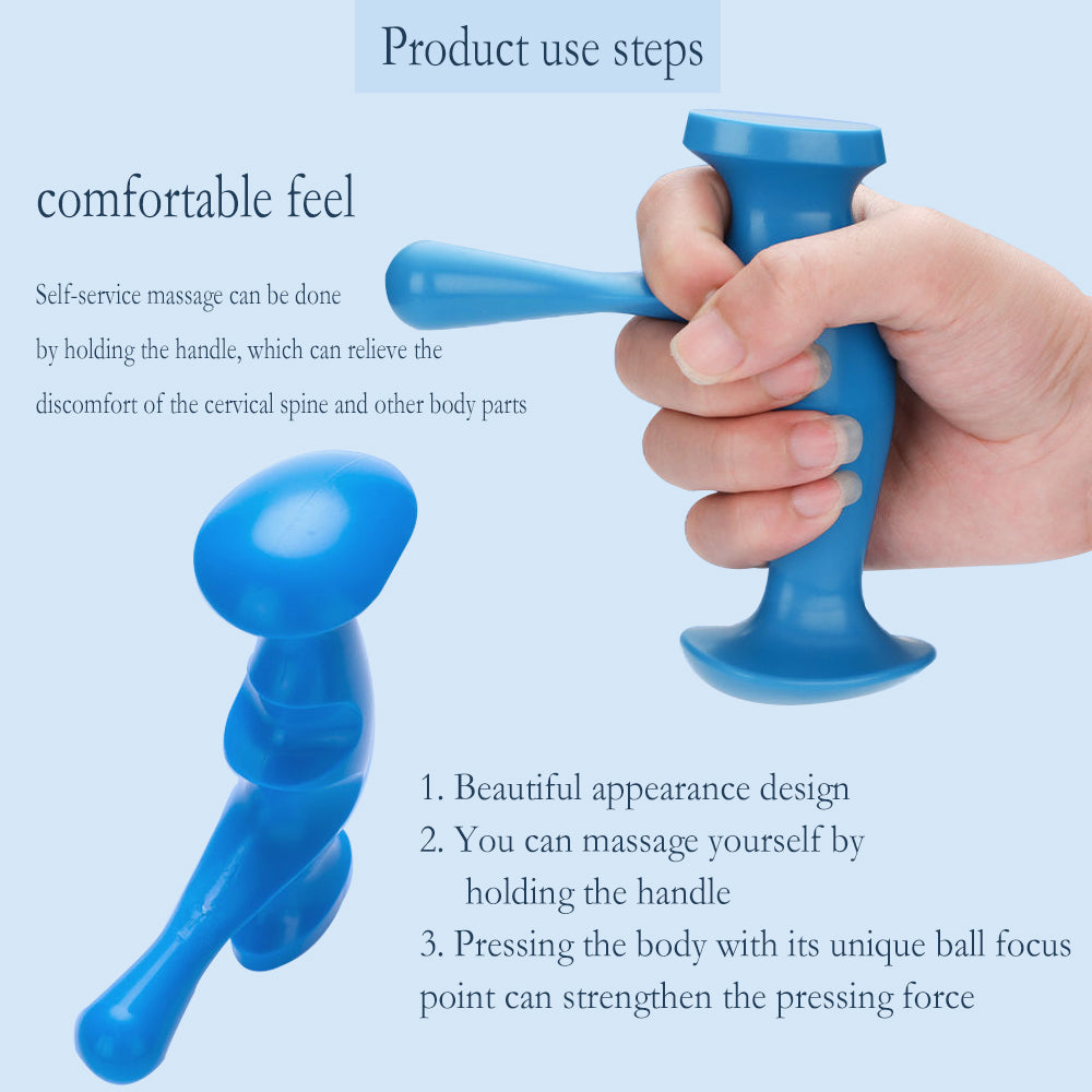 Trigger Point Massager, Finger Pressure Massager, Deep Tissue Full Body Pain Relief, Manual Massage Tool for Foot Back