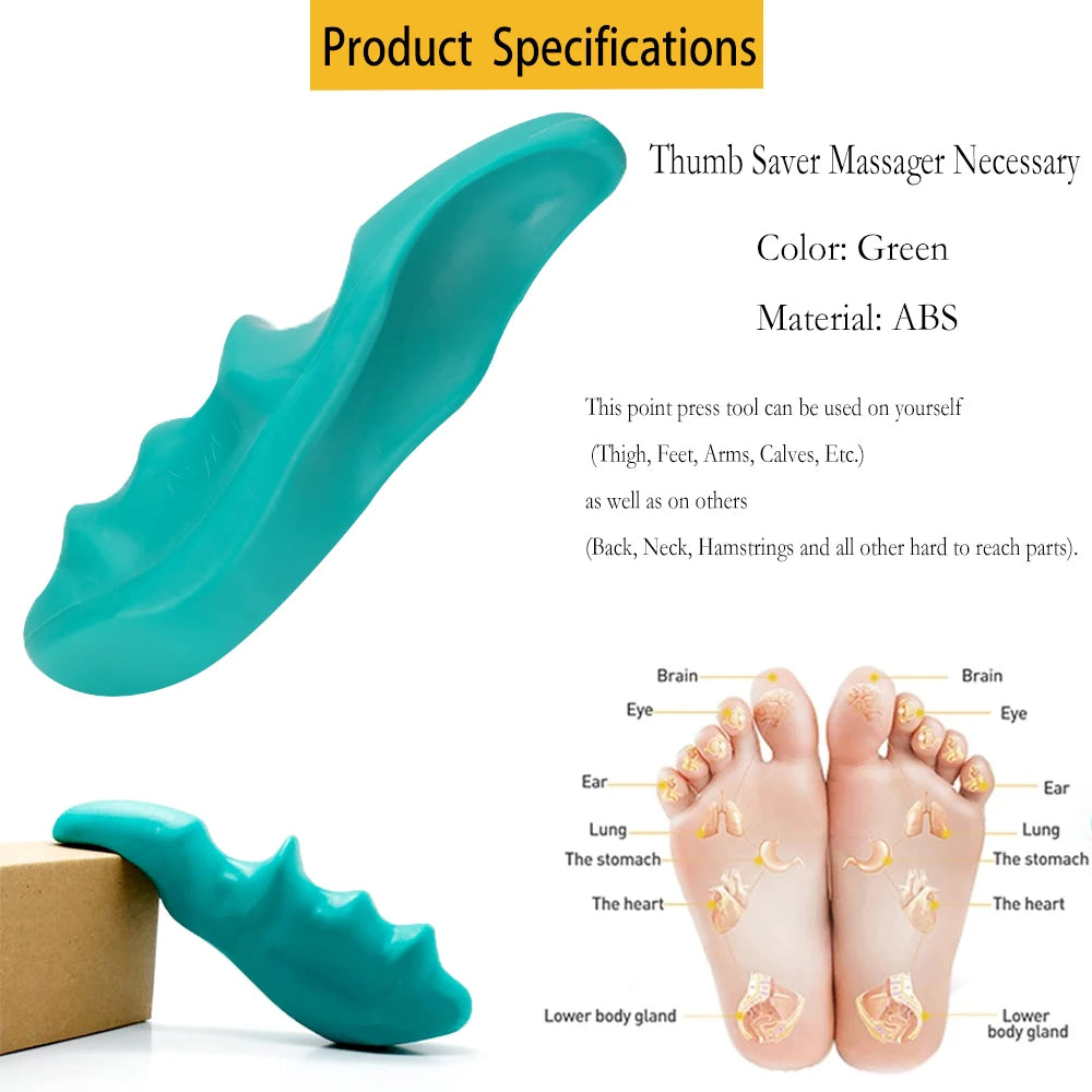 Trigger Point Massager, Finger Pressure Massager, Deep Tissue Full Body Pain Relief, Manual Massage Tool for Foot Back