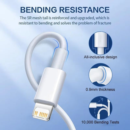 40W PD USBC Fast Charging  Data Cable For IPhone  IPad 1