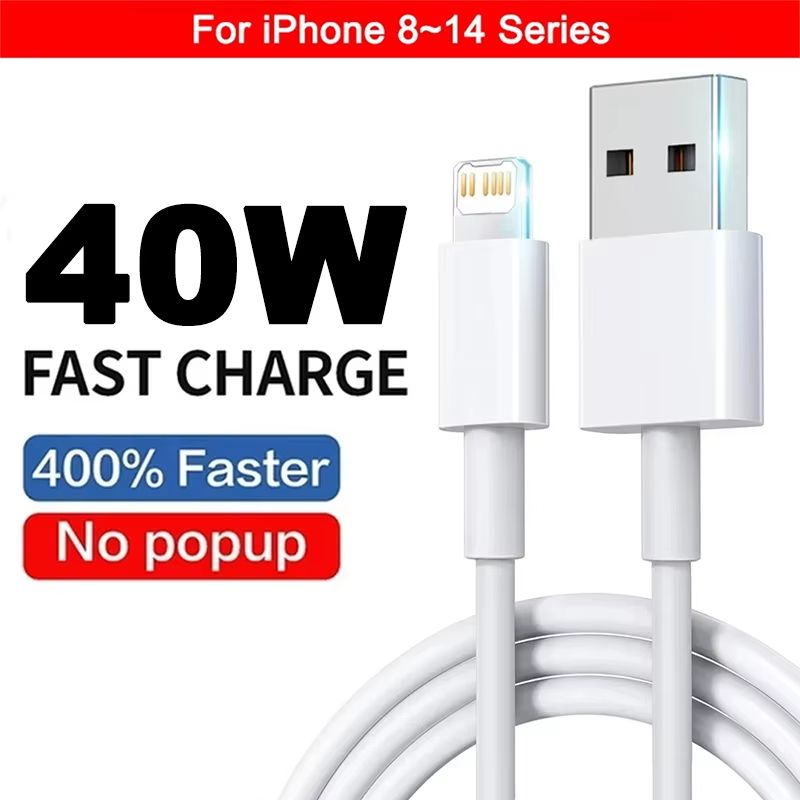 40W PD USBC Fast Charging  Data Cable For IPhone  IPad 7