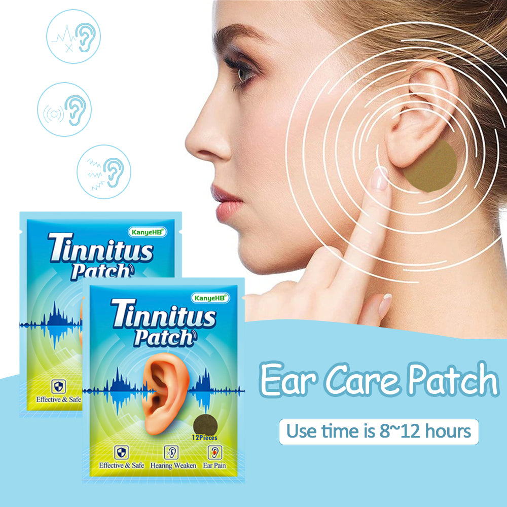 Portable Ear Care Patch, Tinnitus Patch, Headache Relief, Ear Ringing Buzzing, Hearing Loss Support, Brain Nerve Patch